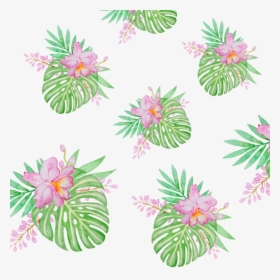 Tropical Flowers Pattern Png - Portable Network Graphics, Transparent Png, Transparent PNG