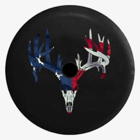 Jeep Wrangler Jl Backup Camera Day Deer Antlers Skull - Emblem, HD Png Download, Transparent PNG