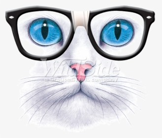 Transparent Nerd Glasses Png - Кошка На Футболке, Png Download, Transparent PNG