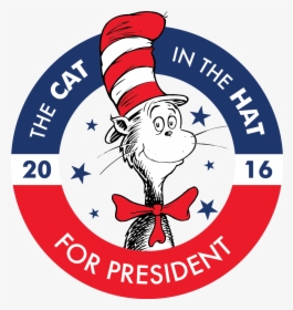 Transparent Presidents Day Clipart - Cat In The Hat For President, HD Png Download, Transparent PNG
