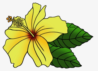 United States Clip Art By Phillip Martin, State Flower - Clipart Hawaii State Flower, HD Png Download, Transparent PNG