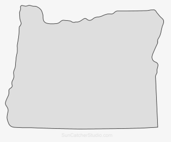 Oregon Map Outline Png Shape State Stencil Clip Art - Oregon Map Vector Shape, Transparent Png, Transparent PNG