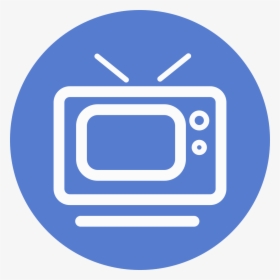 Election Television Outline Icon - Circle, HD Png Download, Transparent PNG