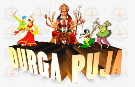 Durga Puja Transparent Png Wa - Happy Durga Puja Png, Png Download, Transparent PNG