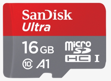 Microsdhc Card 16gb - Sandisk Sd Card Png, Transparent Png, Transparent PNG
