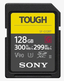 128gb Sf G Tough Series Uhs Ii Sd Memory Card, , Product - Sony Tough Memory Cards, HD Png Download, Transparent PNG