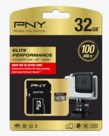 Pny 32gb Microsd Class 10 Memory Card - Pny, HD Png Download, Transparent PNG