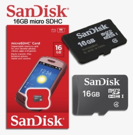 Sandisk 16gb Memory Card, HD Png Download, Transparent PNG