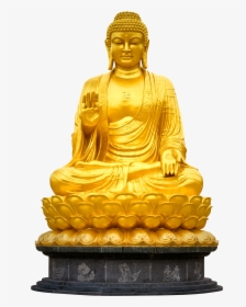 Bronze-sculpture - Gautam Buddha Golden Statue, HD Png Download, Transparent PNG