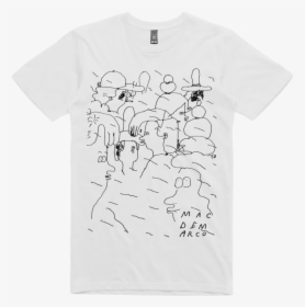 People Doodle / White T Shirt - Mac Demarco Shirt Art, HD Png Download, Transparent PNG