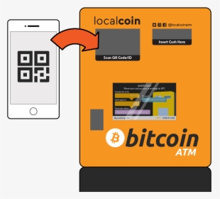 Scan Qr Code At Bitcoin Atm - Bitcoin, HD Png Download, Transparent PNG
