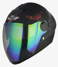 Sba-2 Mahadev Mat Black With Grey Night Vision & Rainbow - Steelbird Helmet Mahadev, HD Png Download, Transparent PNG