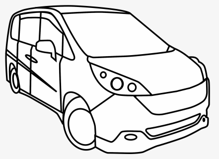 Mini Van Png - Minivan Drawing, Transparent Png, Transparent PNG