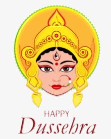 Maa Durga Face Clipart, HD Png Download, Transparent PNG