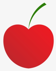 Cherry Heart - Cherry Heart Vector, HD Png Download, Transparent PNG