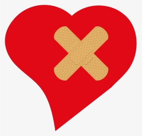 Band Aid On Heart Png, Transparent Png, Transparent PNG