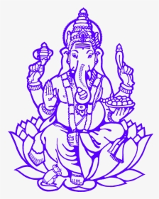 Ganesh, Spelling, Ganesha - Ganesh And Laxmi Drawing, HD Png Download, Transparent PNG