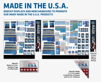 Usa Merch And Endcaps - Made In Usa Tools, HD Png Download, Transparent PNG