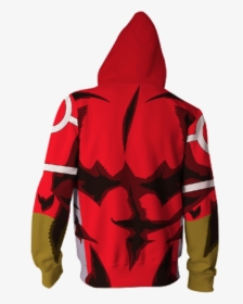 My Hero Academia Strongest Hero All Might Red Zip Up - Hoodie, HD Png Download, Transparent PNG