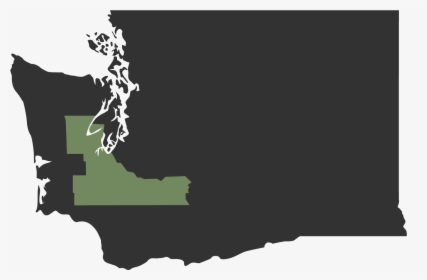 Washington Vector Map - Washington State Flag Map, HD Png Download, Transparent PNG