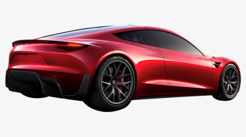 Tesla Roadster 2 In Red Von Der Seite - Tesla Roadster Png, Transparent Png, Transparent PNG