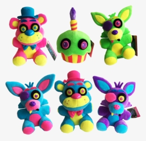 Five Nights At Freddy's Blacklight Plushies Glow, HD Png Download, Transparent PNG
