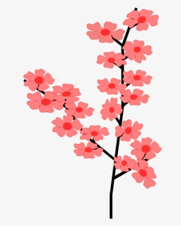 Plant,flower,petal - Japanese Flower Clipart, HD Png Download, Transparent PNG