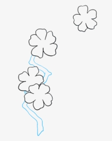 How To Draw Cherry Blossoms - Hydrangea, HD Png Download, Transparent PNG