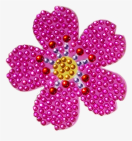 Rhinestone Flower Emoji 2in Stickerbeans - Flower Emoji Transparent Png, Png Download, Transparent PNG