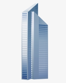 Modern Blue Skyscraper Png Clipart - Modern Building Clipart Png, Transparent Png, Transparent PNG