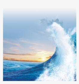 Transparent Sunset Png - Waves Sea Light Blue, Png Download, Transparent PNG