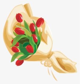 Bouquet Vector Animated Clip Library Library - Flower Bouquet Vector Png, Transparent Png, Transparent PNG
