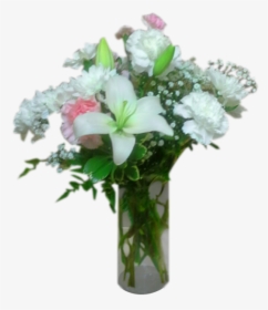 Carnation & Lily Vase - Bouquet, HD Png Download, Transparent PNG