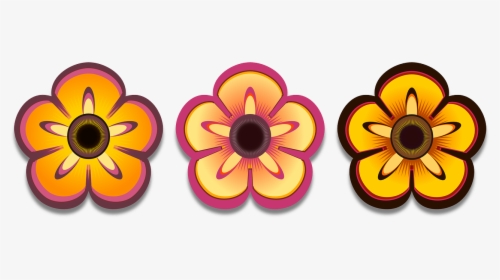 Colorful Flower Design Clipart, HD Png Download, Transparent PNG