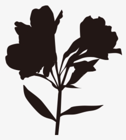 Petal Desktop Wallpaper Silhouette Black White - Silhouette, HD Png Download, Transparent PNG