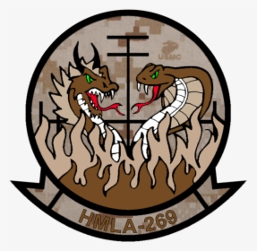 File - Hmla-269 - New - Patch - Desert - Hmla 269 Marine Corps, HD Png Download, Transparent PNG