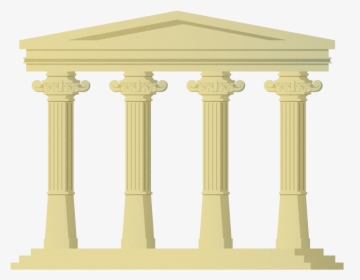 Roman-temple - Four Pillars Png, Transparent Png, Transparent PNG