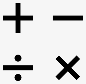 Confused Math Png - Addition Subtraction Multiplication And Division Symbols, Transparent Png, Transparent PNG