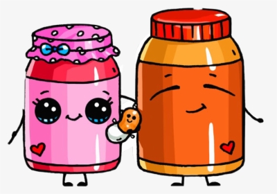 Draw So Cute Peanut Butter And Jelly Clipart , Png - Cute Peanut Butter And Jelly Sandwich, Transparent Png, Transparent PNG