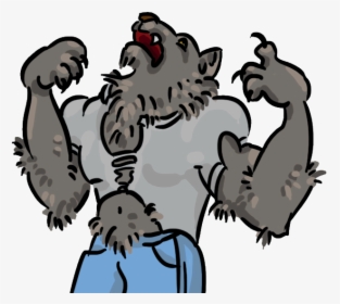 Cartoon Werewolf Transparent Background, HD Png Download, Transparent PNG