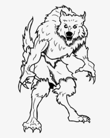 Wolf Coloring Pages Werewolf - Werewolf Coloring Book, HD Png Download, Transparent PNG