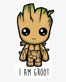 Am Groot Cute Baby Groot Guardians Clipart , Png Download - Drawings Groot, Transparent Png, Transparent PNG