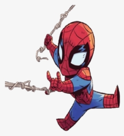 Spider Man Baby Png , Transparent Cartoons - Spiderman Chibi, Png Download, Transparent PNG