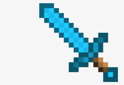 Minecraft Enchanted Diamond Sword Png, Transparent Png, Transparent PNG