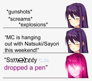Gunshots* *screams* *explosions* Mc Is Hanging Out, HD Png Download, Transparent PNG