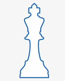 White Silhouette Staunton Chess Piece King / Rey Clip - Illustration, HD Png Download, Transparent PNG