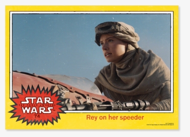 Rey Force Awakens Trailer Poster - Rey And Luke Trading Cards, HD Png Download, Transparent PNG