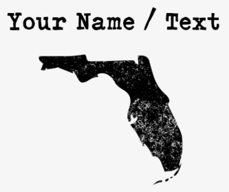 Custom Distressed Florida Silhouette Journal - Florida State Map Png, Transparent Png, Transparent PNG