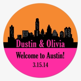 Austin Texas Skyline Personalized Sticker, HD Png Download, Transparent PNG
