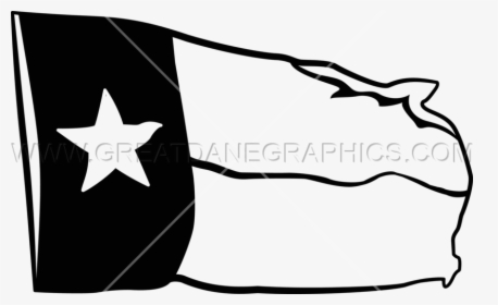 Texas Clipart Flag - Black And White Texas Flag Clip Art, HD Png Download, Transparent PNG